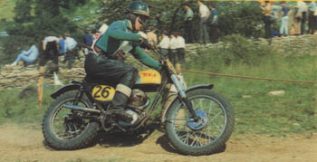 Arthur Lampkin on his BSA in 1966