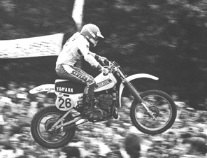 Hekki Mikkola aboard his Yamaha YZ with Monoshock suspension and well over 50bhp