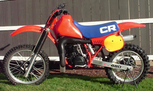 1983 Honda CR 480, The big red was on the move