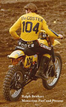 Roger De Coster on his Suzuki 1978